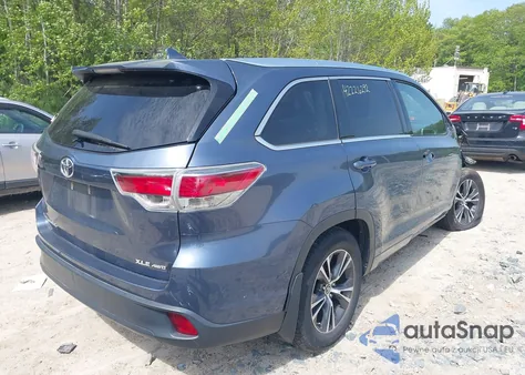 2016 Toyota Highlander Xle V6 из США, поврежденный, VIN 5TDJKRFH9GS345387